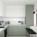 mist green kitchen